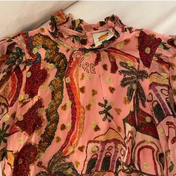 Farm Rio NWT Folk Pink Party
Maxi Dress Size M LOWEST $ on Posh - Picture 9 of 9